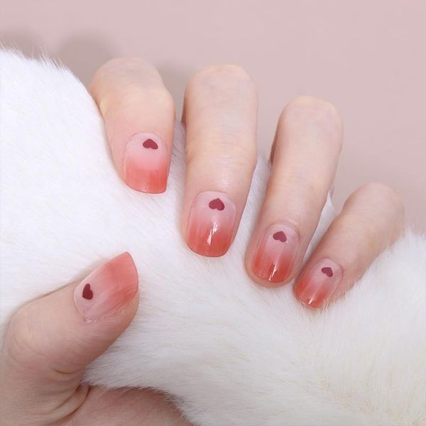 false nails 24pcs artificial with red heart designs fake gradient color short fashion manicure patch tips press on nail, Red;gold
false nails 24pcs artificial with red heart designs fake gradient color short fashion manicure patch tips press on nail, Red;gold