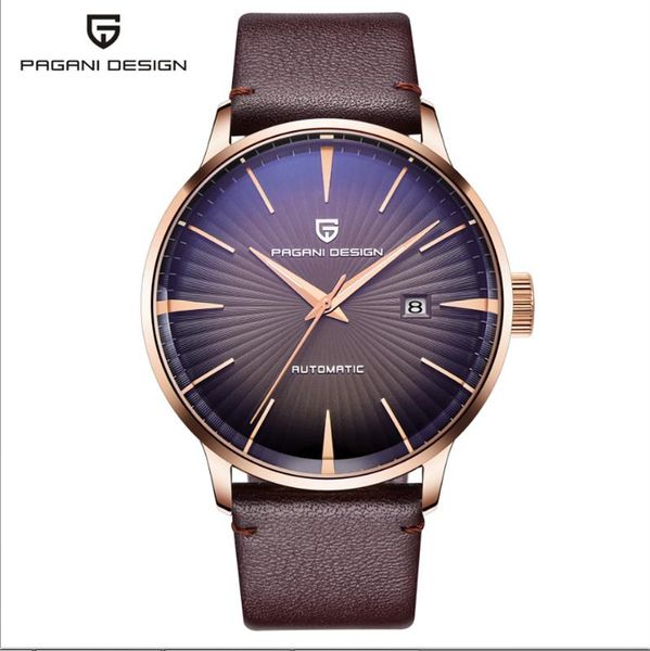 wristwatches luxury pagani mechanical business mens watches leather strap with pin buckle automatic casual clock reloj hombre a350, Slivery;brown
wristwatches luxury pagani mechanical business mens watches leather strap with pin buckle automatic casual clock reloj hombre a350, Slivery;brown