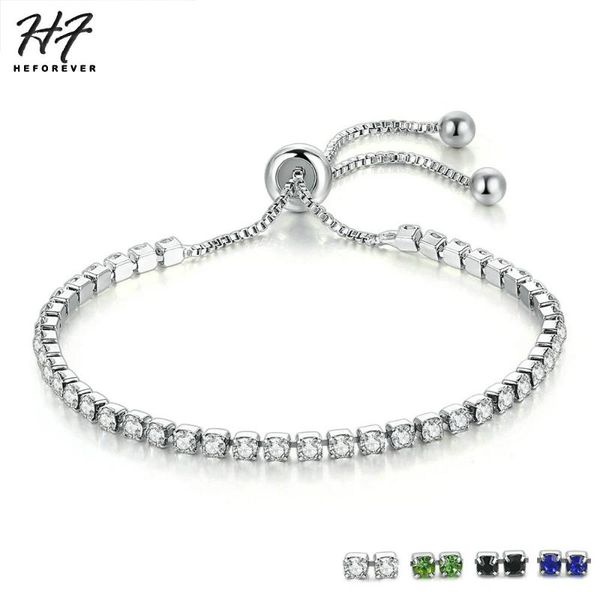 link, chain fashion 4 colors cubic zirconia tennis adjustable bracelet & bangle for women charm wedding xmas jewelry h095, Black
link, chain fashion 4 colors cubic zirconia tennis adjustable bracelet & bangle for women charm wedding xmas jewelry h095, Black