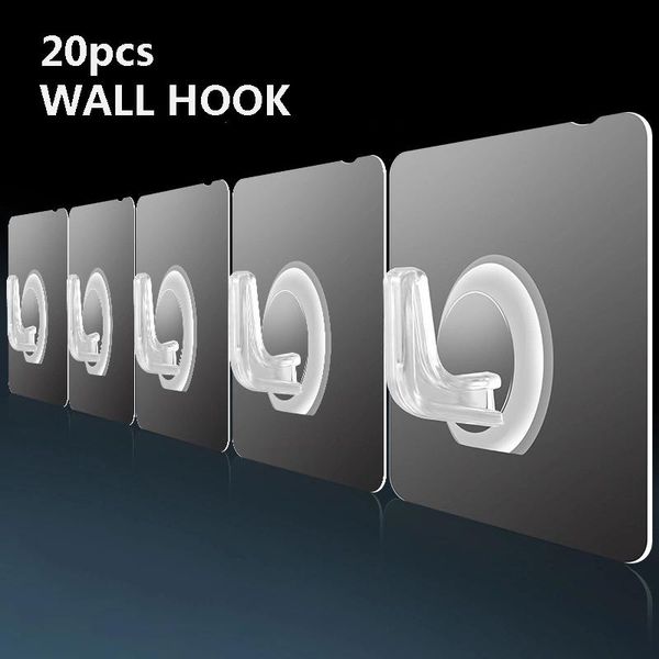 hooks & rails transparent wall hook 20pcs strong self adhesive door hangers suction heavy load rack cup sucker for kitchen bathroom
hooks & rails transparent wall hook 20pcs strong self adhesive door hangers suction heavy load rack cup sucker for kitchen bathroom
