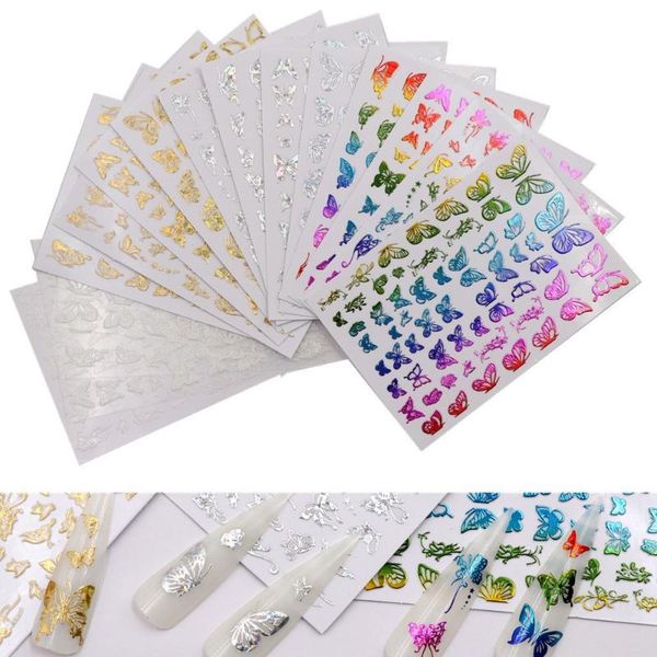 stickers & decals 16 sheets holographic butterfly nail holo gold silver multi-color different shapes adhesive, Black
stickers & decals 16 sheets holographic butterfly nail holo gold silver multi-color different shapes adhesive, Black