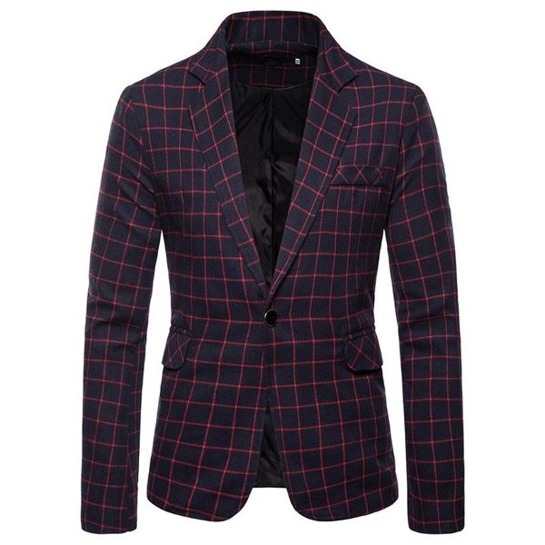men's casual plaid jackets navy blue black fashion slim fit blazers groom suit jacket host singer stage dress business party suits &, White;black
men's casual plaid jackets navy blue black fashion slim fit blazers groom suit jacket host singer stage dress business party suits &, White;black
