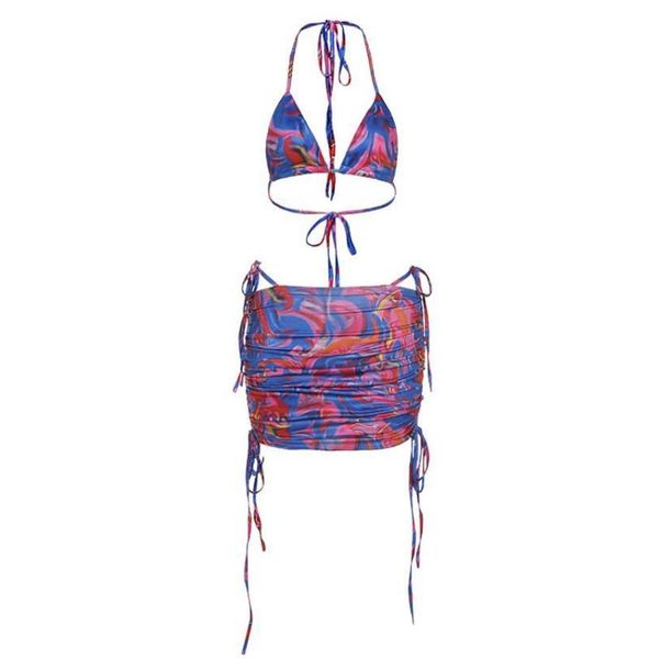 bandage halter print two piece set women backless +drawstring ruched skirts summer vacation outfit no panties(the logistics price pls contac, White
bandage halter print two piece set women backless +drawstring ruched skirts summer vacation outfit no panties(the logistics price pls contac, White