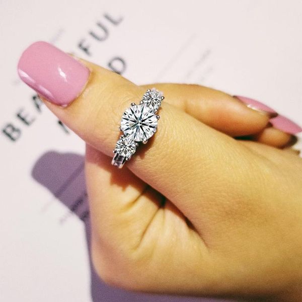 wedding rings solid three stone 925 sterling silver engagement fashion style 3 carat cubic zirconia jewelry sepcial unique r1597, Slivery;golden
wedding rings solid three stone 925 sterling silver engagement fashion style 3 carat cubic zirconia jewelry sepcial unique r1597, Slivery;golden