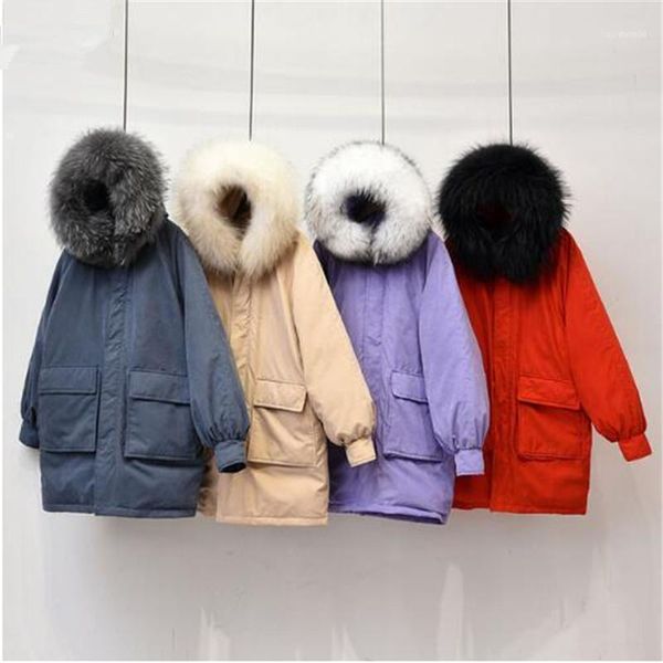 women's down & parkas winter women jackets hooded white duck large raccoon fur collar casual jacket female snow outerwear1, Black
women's down & parkas winter women jackets hooded white duck large raccoon fur collar casual jacket female snow outerwear1, Black