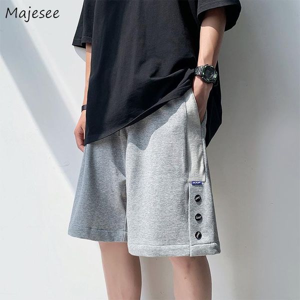 men shorts button bodybuilding elastic waist baggy straight casual all-match chic ins male trousers simple korean style men's, White;black
men shorts button bodybuilding elastic waist baggy straight casual all-match chic ins male trousers simple korean style men's, White;black