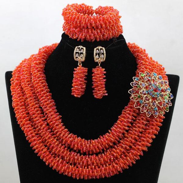 earrings & necklace arrival splendid orange african beads jewelry set nigerian wedding crystal hx993, Silver
earrings & necklace arrival splendid orange african beads jewelry set nigerian wedding crystal hx993, Silver