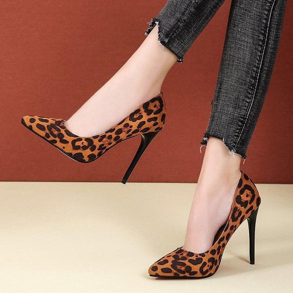 dress shoes 2021 leopard print professional 11cm high-heeled stiletto shallow mouth single comfortable fashion, Black
dress shoes 2021 leopard print professional 11cm high-heeled stiletto shallow mouth single comfortable fashion, Black