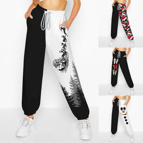women's pants & capris christmas joggers woman trousers casual sweatpants jogger baggy fitness workout running sporting female, Black;white
women's pants & capris christmas joggers woman trousers casual sweatpants jogger baggy fitness workout running sporting female, Black;white