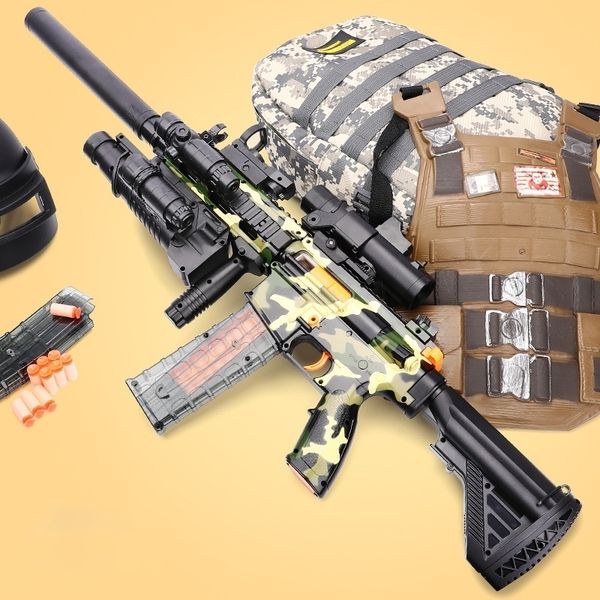 4511electric continuous hair m416 hand self-contained children's soft bullet gun toy chicken eating boy simulation equipment
4511electric continuous hair m416 hand self-contained children's soft bullet gun toy chicken eating boy simulation equipment