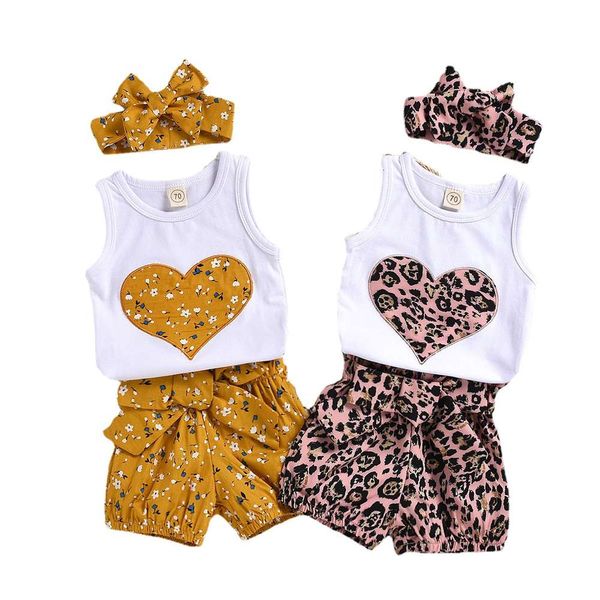 boys and girls suits children's girls' summer clothes baby children's love printed vest leopard pattern floral shorts headdre, White
boys and girls suits children's girls' summer clothes baby children's love printed vest leopard pattern floral shorts headdre, White