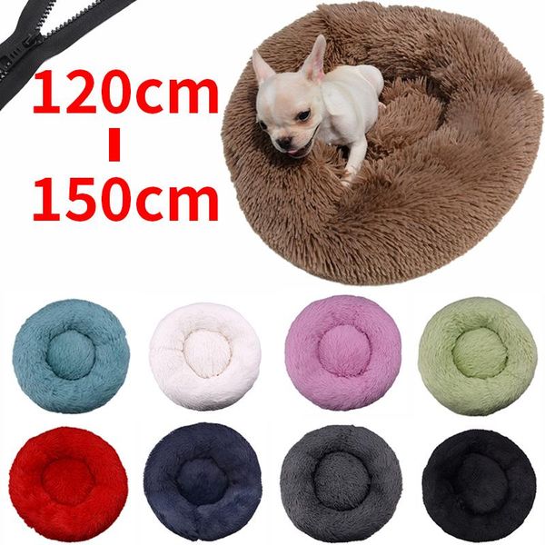 kennels & pens 120cm-150cm big round plush dog bed house mat winter warm sleeping cats nest basket pet portable pets supplies
kennels & pens 120cm-150cm big round plush dog bed house mat winter warm sleeping cats nest basket pet portable pets supplies
