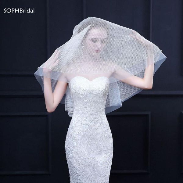 bridal veils arrival elegant two-layer mesh tulle wedding veil headwear accessories voile mariage velos de novia with comb, Black
bridal veils arrival elegant two-layer mesh tulle wedding veil headwear accessories voile mariage velos de novia with comb, Black