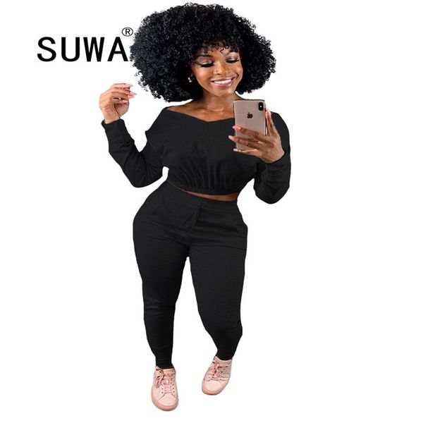 casual sporty workout matching sets women v-neck long sleeve active wear two piece outfits crop and pants sweat suit 210525, White
casual sporty workout matching sets women v-neck long sleeve active wear two piece outfits crop and pants sweat suit 210525, White