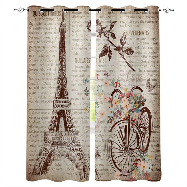 retro eiffel tower bicycle rose flower curtains for living room modern window bedroom drapes blinds curtain &
retro eiffel tower bicycle rose flower curtains for living room modern window bedroom drapes blinds curtain &