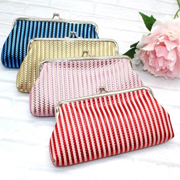 coin purses fashion women braid stripe laser purse cosmetic bag kiss lock pouch clutch, Red;black
coin purses fashion women braid stripe laser purse cosmetic bag kiss lock pouch clutch, Red;black