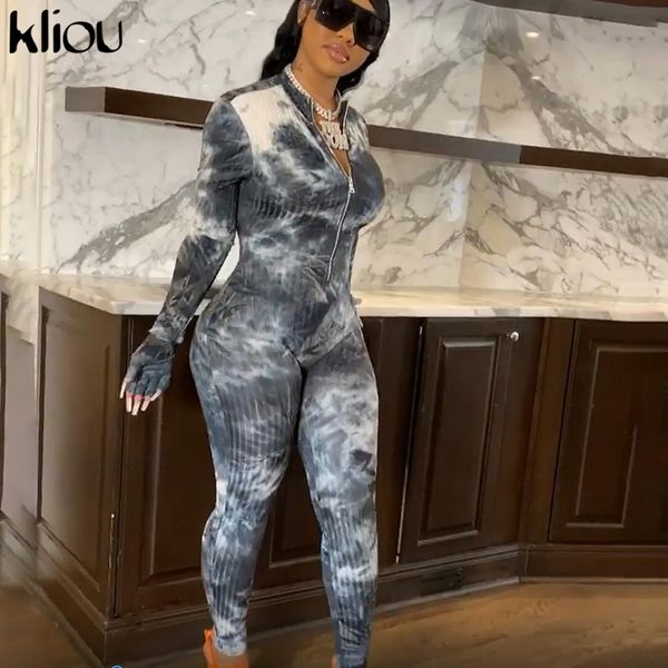 kliou tie dry ribbed jumpsuit 2021 women autumn one piece gloves sleeve rompers high waist stretchy skinny female sportswear hot, Black;white
kliou tie dry ribbed jumpsuit 2021 women autumn one piece gloves sleeve rompers high waist stretchy skinny female sportswear hot, Black;white