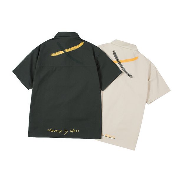 men's casual shirts personalized graffiti drop print short sleeve shirt summer 2021 japanese men's trend card color comparison, White;black
men's casual shirts personalized graffiti drop print short sleeve shirt summer 2021 japanese men's trend card color comparison, White;black