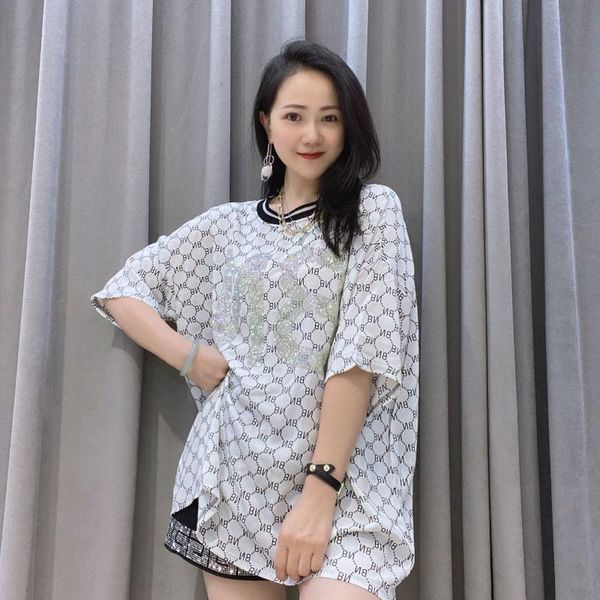 women's t-shirt backless printed short sleeve for women large size thin summer casual pullovers, White
women's t-shirt backless printed short sleeve for women large size thin summer casual pullovers, White