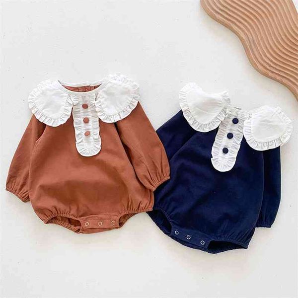 spring kids girl long sleeve pure color rompers autumn infant baby born clothes 0-3yrs 210521, Blue
spring kids girl long sleeve pure color rompers autumn infant baby born clothes 0-3yrs 210521, Blue