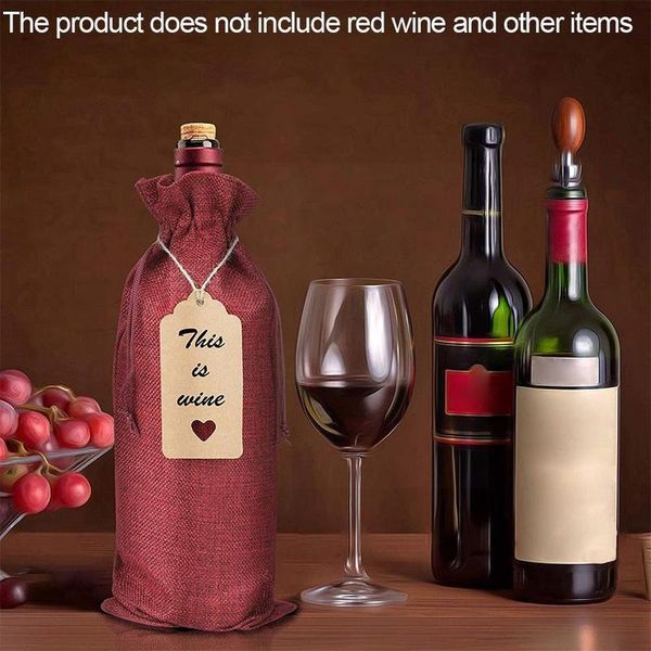 gift wrap 12pcs/set simple style red wine packaging bag linen storage drawstring party festival w1m5
gift wrap 12pcs/set simple style red wine packaging bag linen storage drawstring party festival w1m5