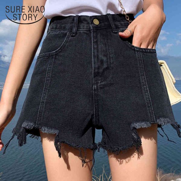 summer korean dark high waist shorts cotton denim female thin wide-leg easing hole pantalon corto mujer 9405 50 210508, White;black
summer korean dark high waist shorts cotton denim female thin wide-leg easing hole pantalon corto mujer 9405 50 210508, White;black