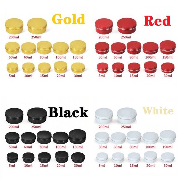 gold red black white nail derocation crafts pot bottle empty aluminum cream jar tin 5 10 15 30 50 100g cosmetic lip balm containers
gold red black white nail derocation crafts pot bottle empty aluminum cream jar tin 5 10 15 30 50 100g cosmetic lip balm containers
