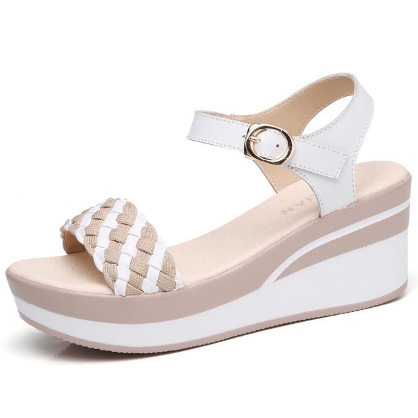 summer sandals women flat shoes woman wedges platform sandalias buckle high heels weave strap, Black
summer sandals women flat shoes woman wedges platform sandalias buckle high heels weave strap, Black