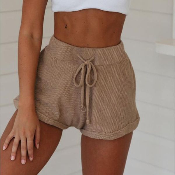 women's shorts women summer high waist drawstring casual ladies lace up loose femme brown fitness trousers, White;black
women's shorts women summer high waist drawstring casual ladies lace up loose femme brown fitness trousers, White;black