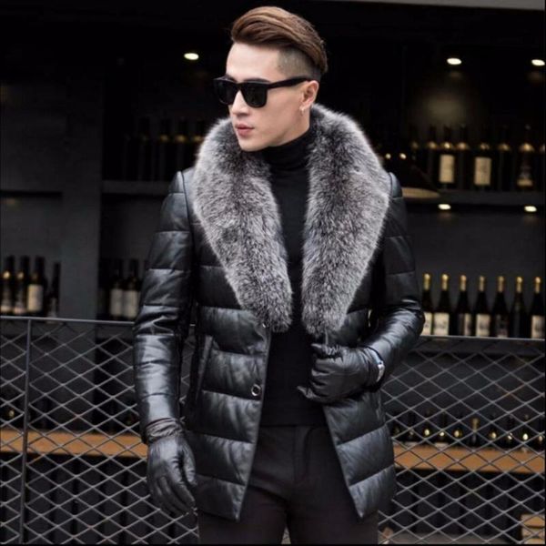 men's fur & faux s-4xl men luxury genuine leather down jacket sheepskin winter thicken warm business plus size coat, Black
men's fur & faux s-4xl men luxury genuine leather down jacket sheepskin winter thicken warm business plus size coat, Black