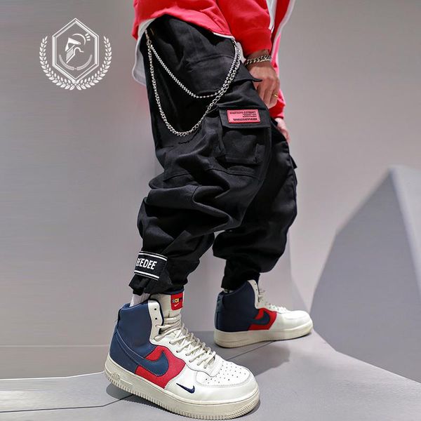 men loose safari style harem jogger pants fashion pockets ankle-length cargo hip hop men's, Black
men loose safari style harem jogger pants fashion pockets ankle-length cargo hip hop men's, Black