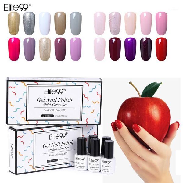 elite99 7ml nail gel set 5 pieces classic pure color polish with gift box semi permanent enamel lacquer uv polish1, Red;pink
elite99 7ml nail gel set 5 pieces classic pure color polish with gift box semi permanent enamel lacquer uv polish1, Red;pink