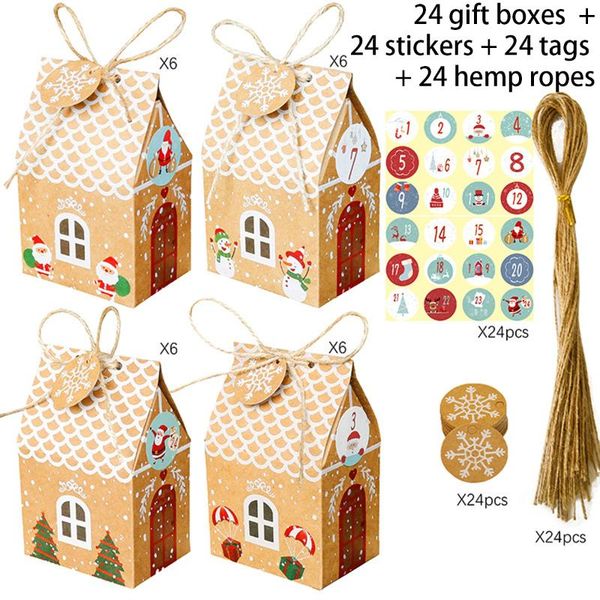 storage bags 24pcs kraft paper house gift bags+ stickers &ropes christmas candy cookies box
storage bags 24pcs kraft paper house gift bags+ stickers &ropes christmas candy cookies box