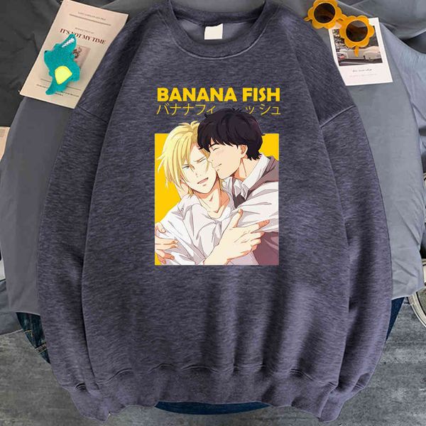 banana fish men's hoodie, cartoon pattern men's street cloth, soft wool, casual, loose, retro animation punk style, novel in autum, Black
banana fish men's hoodie, cartoon pattern men's street cloth, soft wool, casual, loose, retro animation punk style, novel in autum, Black