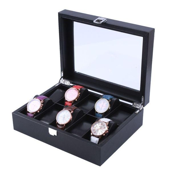 watch boxes & cases 6/10/12 slots luxury fashion women home black color pu leather box storage for men watches 200802-19, Black;blue
watch boxes & cases 6/10/12 slots luxury fashion women home black color pu leather box storage for men watches 200802-19, Black;blue