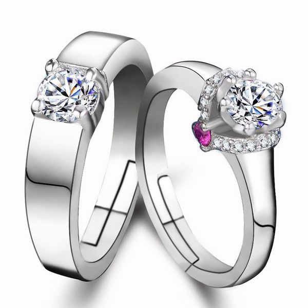 wedding rings a pair of lovers ring style adjustable opening female fashion silver plated ladies, Slivery;golden
wedding rings a pair of lovers ring style adjustable opening female fashion silver plated ladies, Slivery;golden