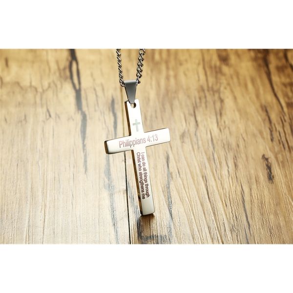 fnl tn47 stainless steel necklace sell man woman 50mm big cross black color bullet lover gift women korea style 201014, Silver
fnl tn47 stainless steel necklace sell man woman 50mm big cross black color bullet lover gift women korea style 201014, Silver