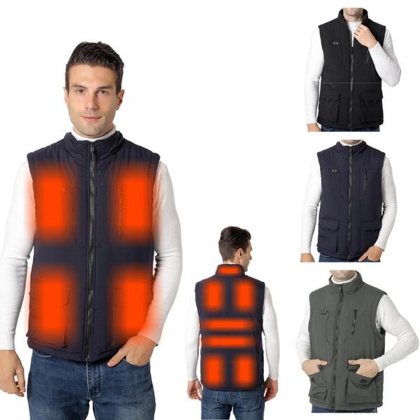 men's vests warm vest usb charging electric heated 11-zone double control for men winter clothing, Black;white
men's vests warm vest usb charging electric heated 11-zone double control for men winter clothing, Black;white