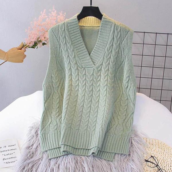 women's vests autumn knitted vest women sweater female winter sleeveless jacket loose black white for 2021
women's vests autumn knitted vest women sweater female winter sleeveless jacket loose black white for 2021