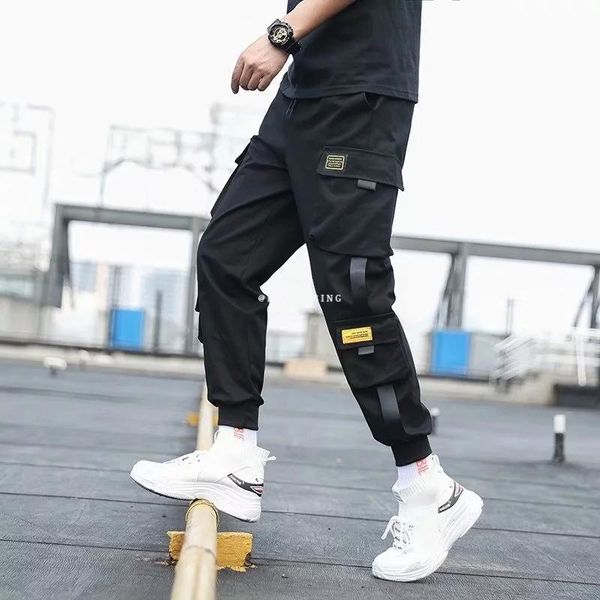 men's side pockets cargo harem pants 2021 ribbons black hip hop casual male joggers trousers fashion streetwear
men's side pockets cargo harem pants 2021 ribbons black hip hop casual male joggers trousers fashion streetwear