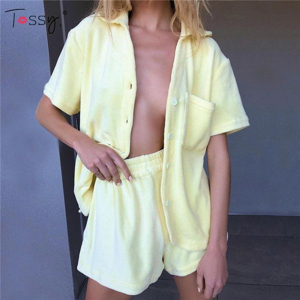 women's tracksuits tossy 2021 casual tracksuit women two piece sets outfits oversized shirt and high waist shorts set homewear summer, Gray
women's tracksuits tossy 2021 casual tracksuit women two piece sets outfits oversized shirt and high waist shorts set homewear summer, Gray