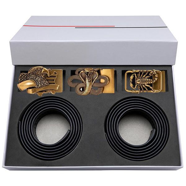 belts hi-tie brand desinger luxury for men 3+2 belt box gift business leather automatic buclke jeans strap, Black;brown
belts hi-tie brand desinger luxury for men 3+2 belt box gift business leather automatic buclke jeans strap, Black;brown