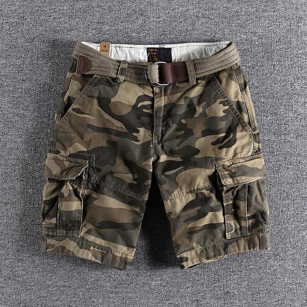 tough american fashion camouflage woven cotton casual shorts men's summer versatile loose straight wear 0997, White;black
tough american fashion camouflage woven cotton casual shorts men's summer versatile loose straight wear 0997, White;black