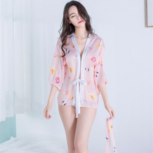 bathrobe sales of underwear cartoon print kimono women's summer short sleeve home wear lace up bathrobe
bathrobe sales of underwear cartoon print kimono women's summer short sleeve home wear lace up bathrobe
