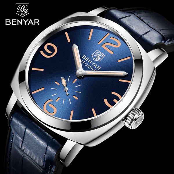 benyar mens watches brand luxury automatic mechanical men's men business waterproof sport reloj hombre 210728, Slivery;brown
benyar mens watches brand luxury automatic mechanical men's men business waterproof sport reloj hombre 210728, Slivery;brown
