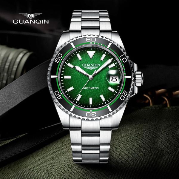 wristwatches guanqin 2021 men's watches nh35 movement mechanical automatic watch for men ceramic bezel waterproof clock, Slivery;brown
wristwatches guanqin 2021 men's watches nh35 movement mechanical automatic watch for men ceramic bezel waterproof clock, Slivery;brown