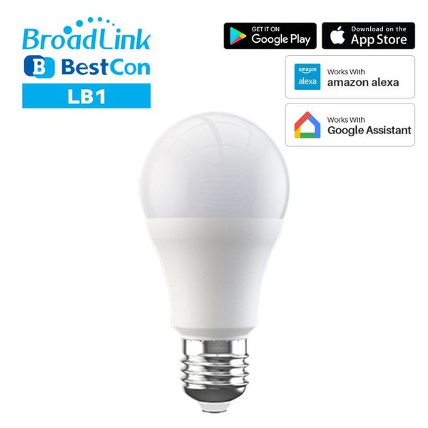 smart home control broadlink con lb1 wifi bulb e27 led lamp remote light dimmer voice works with alexa google assistant
smart home control broadlink con lb1 wifi bulb e27 led lamp remote light dimmer voice works with alexa google assistant