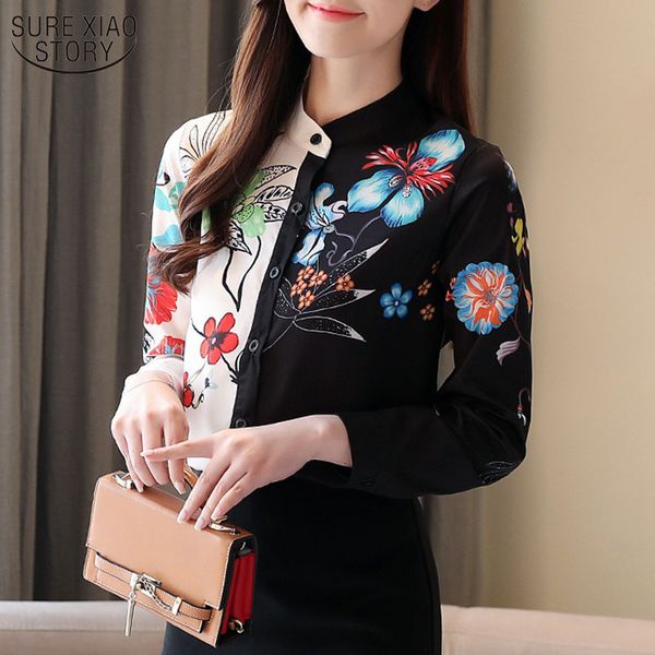 spring long sleeve chiffon blouse shirts print casual plus size female stand collar vintage women shirt blusas 8004 50 210508, White
spring long sleeve chiffon blouse shirts print casual plus size female stand collar vintage women shirt blusas 8004 50 210508, White