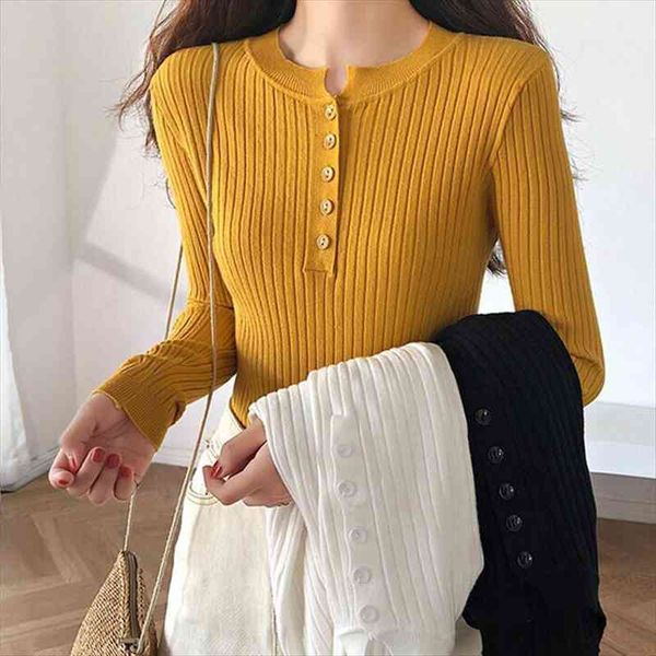 women pullovers knitted autumn winter womens sweaters spring fashion elegant buttons casual ladies, White;black
women pullovers knitted autumn winter womens sweaters spring fashion elegant buttons casual ladies, White;black