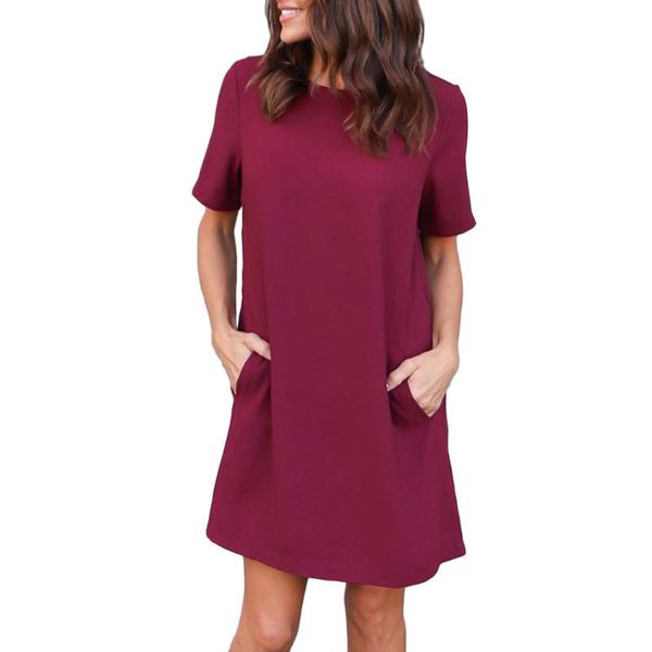 fashion women's plain shirt dress mini casual long sleeve pockets summer loose solid color bodycon ms. vestidos plus dresses, Black;gray
fashion women's plain shirt dress mini casual long sleeve pockets summer loose solid color bodycon ms. vestidos plus dresses, Black;gray